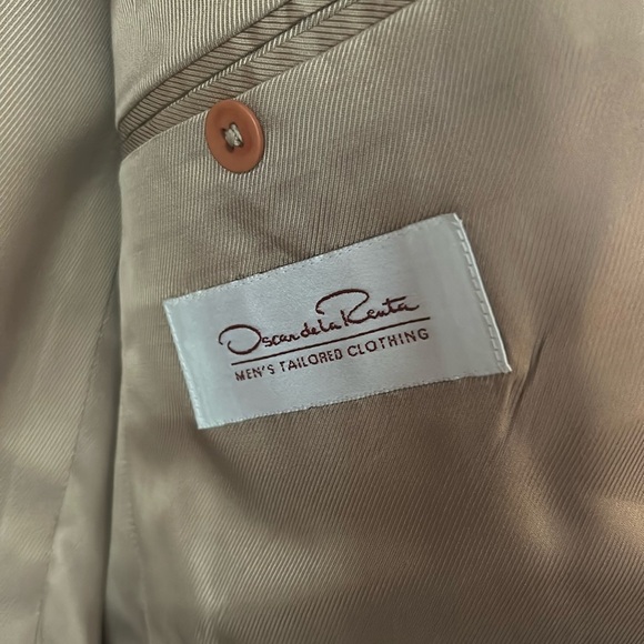 🌿Oscar de la Renta men’s tan wool blazer, 40R🌿 - Picture 6 of 7